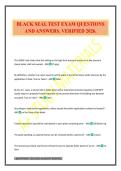 BLACK SEAL TEST EXAM QUESTIONS AND ANSWERS&period; VERIFIED 2026&period;