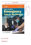 Test Bank &vert; Nancy Caroline's Emergency Care in the Streets&comma; 9th Edition &vert; Verified Q&A