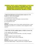 CERTIFIED UTILITY SAFETY PROFESSIONAL &lpar;CUSP&rpar; EXAM  ELECTRIC TRANSMISSION & DISTRIBUTION &lpar;T&D&rpar;  ENDORSEMENT EXAM QUESTIONS AND CORRECT  ANSWERS WITH RATIONALES GRADED A&plus; LATEST