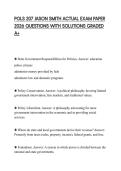 POLS 207 JASON SMITH ACTUAL EXAM PAPER 2026 QUESTIONS WITH SOLUTIONS GRADED A&plus;