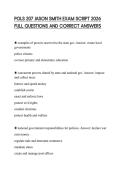 POLS 207 JASON SMITH EXAM SCRIPT 2026 FULL QUESTIONS AND CORRECT ANSWERS