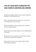 POLS 207 JASON SMITH EXAMINATION TEST 2026 COMPLETE QUESTIONS AND ANSWERS