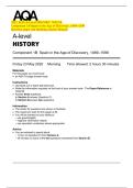 2025 AQA A-Level HISTORY 7042&sol;1B  Component 1B Spain in the Age of Discovery&comma; 1469&ndash;1598  Question paper and Marking scheme Merged  