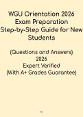 WGU Orientation 2026 Exam Prep &ndash; Step-by-Step Guide for New Students &lpar;PDF&rpar;