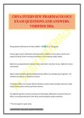 CRNA INTERVIEW PHARMACOLOGY EXAM QUESTIONS AND ANSWERS&period; VERIFIED 2026&period;