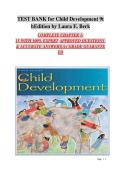 Test Bank for Child Development 9th Edition by Laura E&period; Berk &ndash; 100&percnt; Expert-Approved Q&A &vert; A&plus; Grade Guarantee