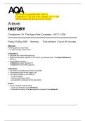 2025 AQA A-Level HISTORY 7042&sol;1A  Component 1A The Age of the Crusades&comma; c1071&ndash;1204  Question paper and Marking scheme Merged  