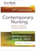 Contemporary Nursing 8th Edition Test Bank &vert; Cherry & Jacob Issues Trends Management Study Guide & Practice Questions