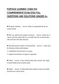 PORTAGE LEARNING CHEM 104 COMPREHENSIVE EXAM 2026 FULL QUESTIONS AND SOLUTIONS GRADED A&plus;