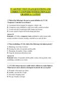 TCAR POST TEST EXAM QUESTIONS AND  CORRECT ANSWERS WITH RATIONALES  GRADED A&plus; LATEST