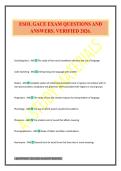 ESOL GACE EXAM QUESTIONS AND ANSWERS&period; VERIFIED 2026&period;