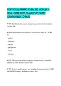 PORTAGE LEARNING CHEM 210 MODULE 4 FINAL PAPER 2026 EXAM STUDY SHEET GUARANTEED TO PASS