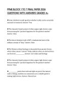 PPME BLOCK 1 TO 7 FINAL PAPER 2026 QUESTIONS WITH ANSWERS GRADED A&plus;