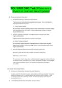 WGU D093 DIM3 Task 3 Determining Impact on Learners latest Updated 2026
