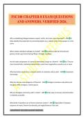 FSC100 CHAPTER 8 EXAM QUESTIONS AND ANSWERS&period; VERIFIED 2026&period;