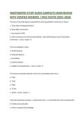WASTEWATER STUDY GUIDE COMPLETE EXAM REVIEW WITH VERIFIED ANSWERS &vert; PASS FASTER &lpar;2025&ndash;2026&rpar;