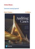 Solution Manual for Auditing Cases&colon; An Interactive Learning Approach 7th Edition by Mark S&period; Beasley&comma; All Chapters&vert;&vert;Latest 2026&period;
