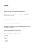 INIWIC EXAM QUESTIONS AND ANSWERS