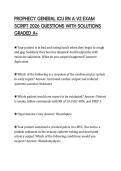 PROPHECY GENERAL ICU RN A V2 EXAM SCRIPT 2026 QUESTIONS WITH SOLUTIONS GRADED A&plus;