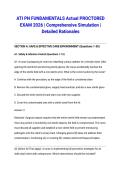 ATI PN FUNDAMENTALS Actual PROCTORED EXAM 2026 &vert; Comprehensive Simulation &vert; Detailed Rationales