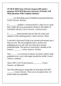 UF MCB 3020 Exam 4 &lpar;Exam 4 mcgraw hill connect questions MCB 3020 Bacusmo University of Florida&period; Fall 2026&rpar; Questions With Complete Solutions