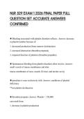 NUR 529 EXAM 1 2026 FINAL PAPER FULL QUESTION SET ACCURATE ANSWERS CONFIRMED