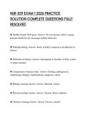 NUR 529 EXAM 1 2026 PRACTICE SOLUTION COMPLETE QUESTIONS FULLY RESOLVED