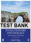 Evolutionary Psychology 7th Edition Test Bank Complete Questions and Answers with Solution 2025&sol; 2026