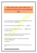 IPPSA RELEASE 3 &lpar;R3&rpar; CHECK ON LEARNING QUESTIONS AND ANSWERS 2026