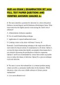 NUR 603 EXAM 2 EXAMINATION SET 2026 FULL TEST PAPER QUESTIONS AND VERIFIED ANSWERS GRADED A&plus;