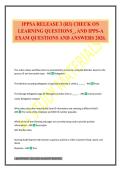 IPPSA RELEASE 3 &lpar;R3&rpar; CHECK ON LEARNING QUESTIONS&lowbar;&comma; AND IPPS-A EXAM QUESTIONS AND ANSWERS 2026&period;