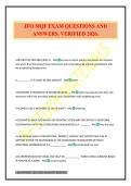JFO MQF EXAM QUESTIONS AND ANSWERS&period; VERIFIED 2026&period;