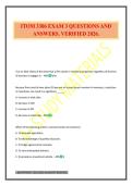ITOM 3306 EXAM 3 QUESTIONS AND ANSWERS&period; VERIFIED 2026&period;