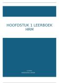 Samenvatting Hoofdstuk 1 Leerboek HRM 