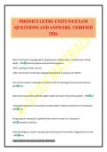 PHONICS LETRS UNITS 5-8 EXAM QUESTIONS AND ANSWERS&period; VERIFIED 2026&period;