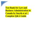 Law and Business Administration in Canada 15th Edition Test Bank Complete Questions and Answers with Solution 2025&sol; 2026