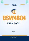 BSW4804 EXAM PACK 2026 - Distinction Guaranteed &lowbar;UNISA