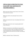 SPECIAL BOILER LICENSE PRACTICE EXAM EXAM SCRIPT 2026 QUESTIONS WITH SOLUTIONS GRADED A&plus;