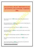 KNAUFF BUS&period; MGMT&period; MIDTERM EXAM QUESTIONS AND ANSWERS&period; VERIFIED 2026&period;