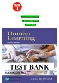 Test Bank for Human Learning&comma; 8th Edition by Jeanne Ormrod&comma; Jeanne Ellis Ormrod&period;pdf