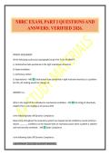 NBRC EXAM&comma; PART I QUESTIONS AND ANSWERS&period; VERIFIED 2026&period;