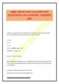 NBRC MOCK TMC EXAM REVIEW QUESTIONS AND ANSWERS&period; VERIFIED 2026&period;