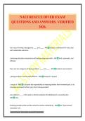 NAUI RESCUE DIVER EXAM QUESTIONS AND ANSWERS&period; VERIFIED 2026&period;