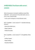 AMEDD BOLC Final Exam with correct answers