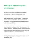AMEDD BOLC Midterm exam with correct answers