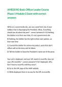 AMEDD RC-Basic Officer Leader Course Phase 1 Module C Exam with correct answers 