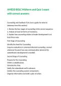 AMEDD BOLC Midterm and Quiz 1 exam with correct answers