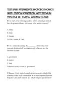 TEST BANK INTERMEDIATE MICROECONOMICS NINTH EDITION BERGSTROM WEST PREMIUM PRACTICE SET SOLVED WORKOUTS 2026