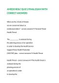 AMEDD BOLC QUIZ 2 FINAL EXAM WITH CORRECT ANSWERS
