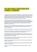 FIN 3403 EXAM 2 QUESTIONS WITH CORRECT ANSWERS 